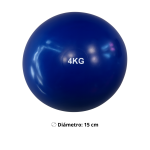 Balón Medicinal De Silicona 4Kg Antideslizante Sin Rebote Crossfit - Imagen 2