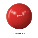 Balón Medicinal De Silicona 5Kg Antideslizante Sin Rebote Crossfit - Imagen 2