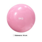 Balón Medicinal De Silicona 5Kg Antideslizante Sin Rebote Crossfit - Imagen 5