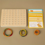 Tablero Geométrico de Madera con Ligas Juego Didáctico Infantil - Imagen 6