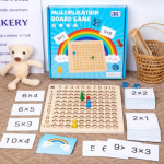 Tabla De Multiplicar Matemática De Madera Juego Montessori Toy - Imagen 7