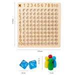 Tabla De Multiplicar Matemática De Madera Juego Montessori Toy - Imagen 2