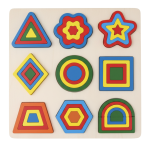 Juego Didáctico De Madera Figuras Geométricas Puzzle Formas - Imagen 2