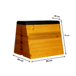 Banco De Salto Pliométrico de Madera 5 Niveles Ajustables - Imagen 2