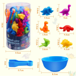Juguete Didáctico Dinosaurios De Clasificación Por Colores Niños - Imagen 2