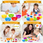 Juguete Didáctico Dinosaurios De Clasificación Por Colores Niños - Imagen 5
