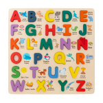 Abecedario De Madera Bilingüe Juego Didáctico Infantil Letras - Imagen 3