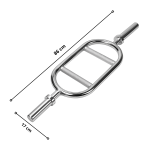 Barra Romana Olímpica 86 cm de Acero Cromado - Imagen 2