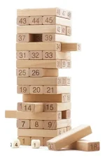 Jenga Torre de Madera 54 Piezas Juego Didáctico y Familiar - Imagen 4