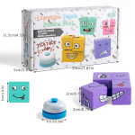 Juego Didáctico Rompecabezas Madera Emoji Con Timbre Puzzle - Imagen 2