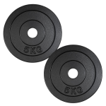 Par de Discos de Hierro Preolímpicos 5 kg c/u (Total 10 kg)