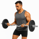 Barra Preolímpica Zeta 120cm Cromada +20kg En Discos - Imagen 6