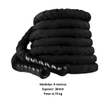 Cuerda De Fuerza Batalla Revestida 9 Mts X 38mm Battle Rope - Imagen 2