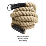 Cuerda Para Trepar De Cañamo Yute Con Anclaje 4 Mts X 50mm - Imagen 2