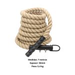 Cuerda Para Trepar De Cañamo Yute Con Anclaje 7 Mts X 50mm - Imagen 2