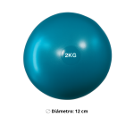 Balón Medicinal De Silicona 2Kg Antideslizante Sin Rebote Crossfit - Imagen 2