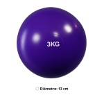Balón Medicinal De Silicona 3Kg Antideslizante Sin Rebote Crossfit - Imagen 2