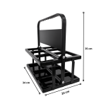 Soporte Plegable Para 6 Botellas Portabotellas Deportivo - Imagen 2