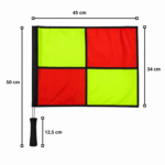 Set de 2 Banderines para Árbitro de Fútbol Alta Visibilidad Profesional con Bolsa de Transporte - Imagen 2