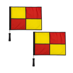 Set de 2 Banderines de Árbitro Profesional con Mango de Espuma - Imagen 4