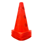 Set De 10 Conos 23cm Con Orificio Entrenamiento Tráfico - Imagen 2