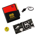 Kit de Árbitro Profesional FIFA con Tarjetas Silbato y Libreta