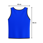 Pack X10 Chaleco Deportivo De Poliéster Peto Cerrado Niños - Imagen 2