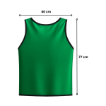 Pack X10 Chaleco Deportivo Poliéster Peto Cerrado Adulto XL - Imagen 2