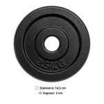 Par de Discos de Hierro Preolímpicos 2,5 kg c/u (Total 5kg) - Imagen 2