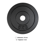 Par de Discos de Hierro Preolímpicos 5 kg c/u (Total 10 kg) - Imagen 2