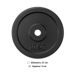 Par de Discos de Hierro Preolímpicos 10 kg c/u (Total 20 kg) - Imagen 2
