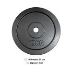 Par de Discos de Hierro Preolímpicos 15 kg c/u (Total 30 kg) - Imagen 2