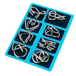 Rompecabezas de Metal 8 Piezas Juego de Ingenio y Destreza - Imagen 5