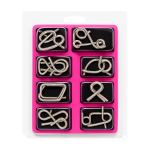 Rompecabezas de Metal 8 Piezas Juego de Ingenio y Destreza - Imagen 4