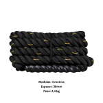 Cuerda Para Saltar Profesional 3mtx38mm Crossfit Battle Rope - Imagen 2