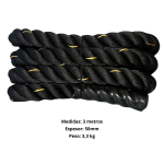 Cuerda Para Saltar Profesional 3mtx50mm Crossfit Battle Rope - Imagen 2