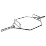 Barra Trap Bar Hexagonal Olímpica 50mm de Acero Cromado - Imagen 5