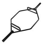 Barra Trap Bar Hexagonal Olímpica 50mm de Acero Cromado