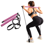Barra de Pilates Portátil con Bandas de Resistencia Fitness