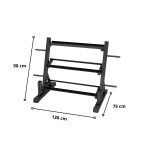 Rack 3 Niveles Profesional para Mancuernas Discos Multifuncional - Imagen 2