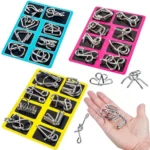 Rompecabezas de Metal 8 Piezas Juego de Ingenio y Destreza - Imagen 6