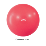 Balón Medicinal De Silicona 2Kg Antideslizante Sin Rebote Crossfit - Imagen 2