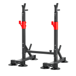 Rack Portabarras Ajustable De Acero Fitness Y Musculación