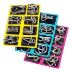 Rompecabezas de Metal 8 Piezas Juego de Ingenio y Destreza - Imagen 6