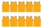 Pack X10 Chalecos Deportivo De Malla Peto Calado Cerrado Niños