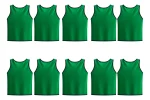 Pack X10 Chaleco Deportivo Poliéster Peto Cerrado Adulto XL
