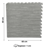 Pack X4 Tatamis Alfombra Encastrable Goma Eva 60x60x1cm - Imagen 2