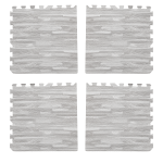 Pack 4 Tatamis Diseño de Madera 60x60x2 Cm Encastrable - Imagen 4