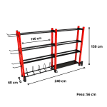 Rack Múltiple de Carga para Accesorios de Entrenamiento - Imagen 2
