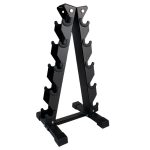 Rack para Mancuernas de 5 Pares Estructura Vertical de Acero